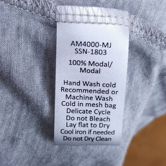 ATM Mens Shirt XL Gray Pullover Short Sleeve Super Soft 100% Modal Tee - Picture 4 of 7